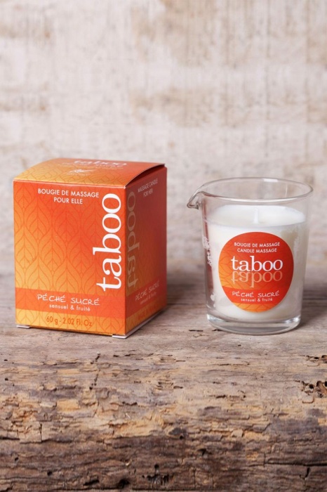 Массажное аромамасло с афродизиаками для женщин RUF Taboo Peche sucre - 60 гр. - RUF - купить с доставкой в Балашихе