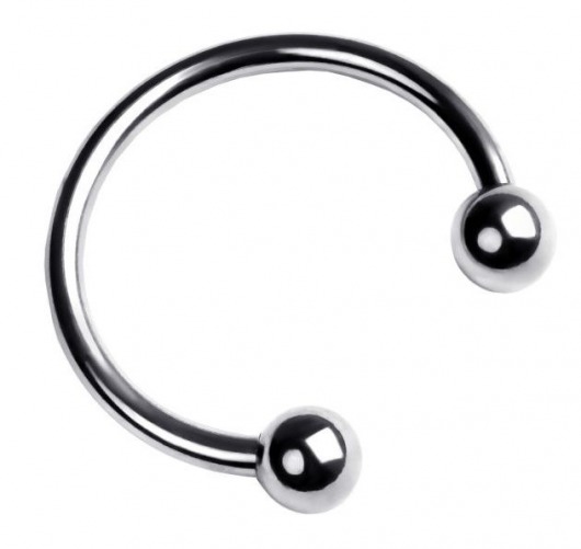 Серебристая подкова на головку пениса - ToyFa - купить с доставкой в Балашихе