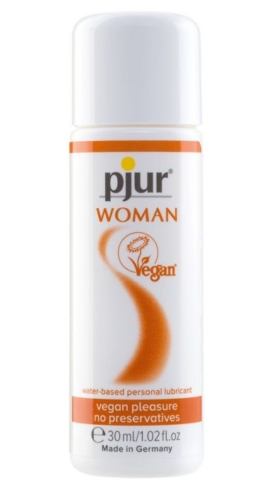 Лубрикант pjur WOMAN Vegan на водной основе - 30 мл. - Pjur - купить с доставкой в Балашихе