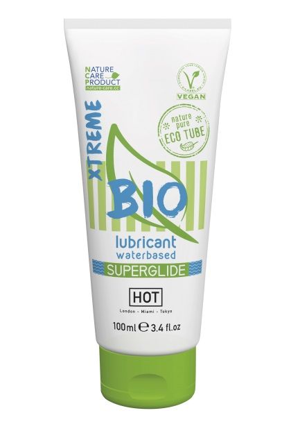 Интимный увлажняющий гель BIO SuperGlide Xtreme - 100 мл. - HOT - купить с доставкой в Балашихе