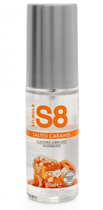 Лубрикант S8 Flavored Lube со вкусом солёной карамели - 50 мл. - Stimul8 - купить с доставкой в Балашихе