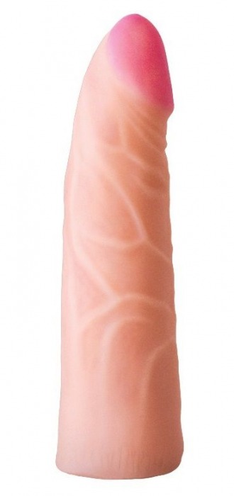 Фаллическая насадка на трусики харнесс - 17,5 см. - LOVETOY (А-Полимер) - купить с доставкой в Балашихе