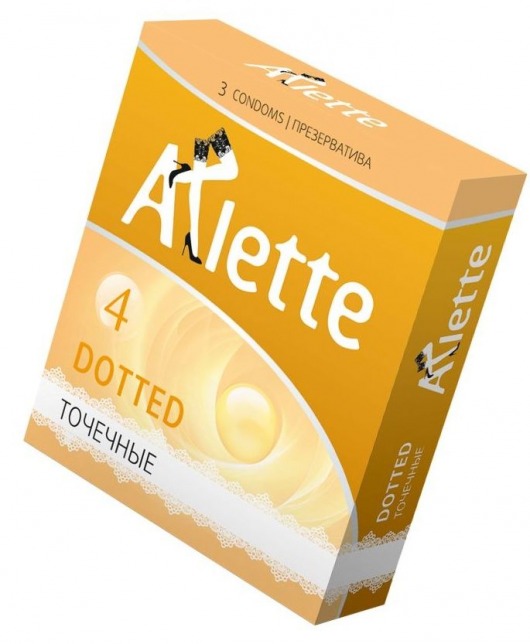 Презервативы Arlette Dotted с точечной текстурой - 3 шт. - Arlette - купить с доставкой в Балашихе