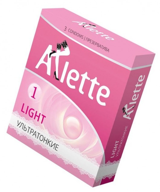 Ультратонкие презервативы Arlette Light - 3 шт. - Arlette - купить с доставкой в Балашихе