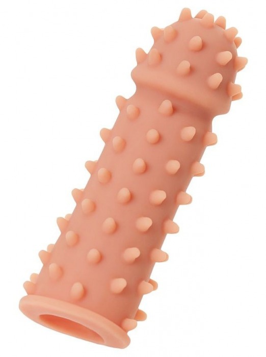 Телесная реалистичная насадка KOKOS Extreme Sleeve 03 с дополнительной стимуляцией - 12,7 см. - KOKOS - в Балашихе купить с доставкой