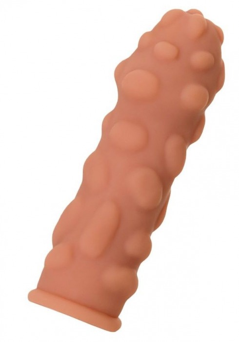 Телесная реалистичная насадка KOKOS Extreme Sleeve 11 с дополнительной стимуляцией - 12,7 см. - KOKOS - в Балашихе купить с доставкой