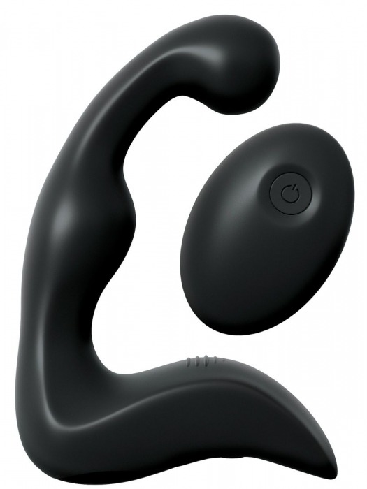 Черный вибромассажер простаты с пультом ДУ Control P-Spot Pro - Pipedream - в Балашихе купить с доставкой