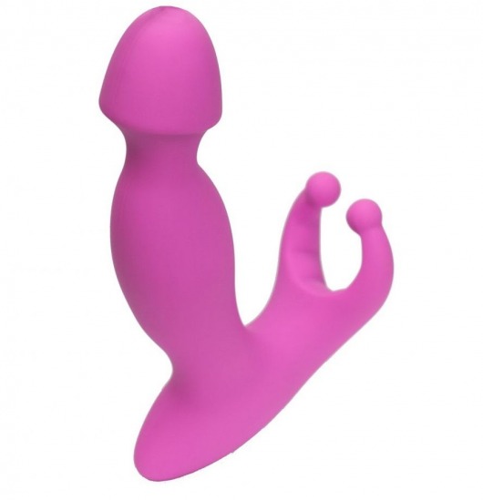 Розовый стимулятор простаты с усиками - 15 см. - 4sexdreaM - в Балашихе купить с доставкой