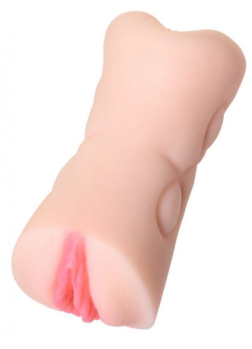 Телесный двусторонний мастурбатор Rich Fruit - вагина и анус - ToyFa - в Балашихе купить с доставкой