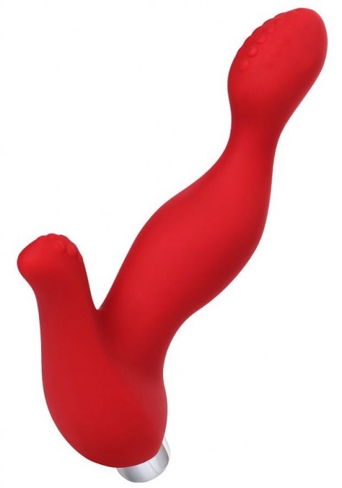 Красный силиконовый вибростимулятор простаты Proman - 12,5 см. - ToyFa - в Балашихе купить с доставкой