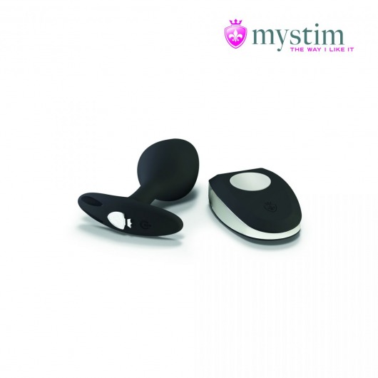 Черная пробка Mystim Rocking Vibe S с возможностью подключения к электростимулятору - 9,7 см. - MyStim - купить с доставкой в Балашихе