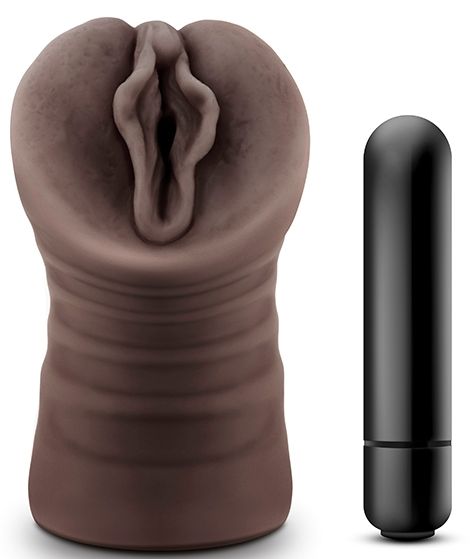 Коричневый мастурбатор-вагина Alexis - Blush Novelties - в Балашихе купить с доставкой
