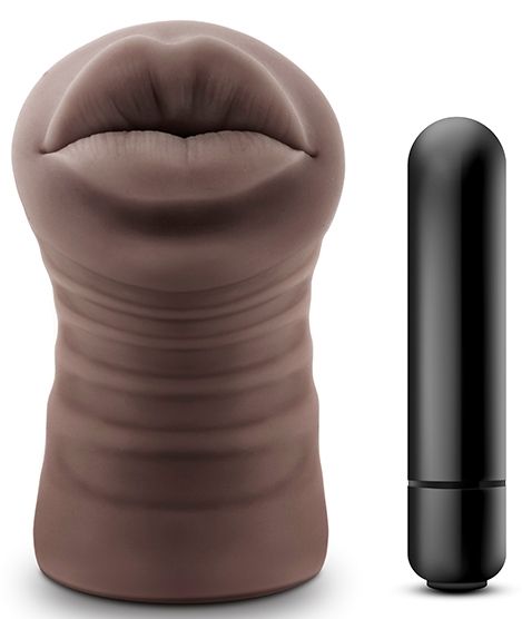 Коричневый мастурбатор-ротик Renee - Blush Novelties - в Балашихе купить с доставкой