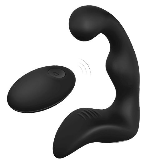 Черный вибромассажер простаты REMOTE BOOTY PLEASER - Dream Toys - в Балашихе купить с доставкой