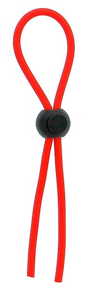 Красное эрекционное лассо с одной бусинкой-утяжкой STRETCHY THICK LASSO - Dream Toys - в Балашихе купить с доставкой