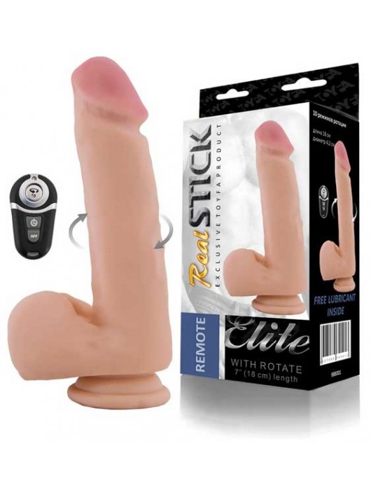 Перезаряжаемый ротатор с пультом ДУ - 18 см. - ToyFa