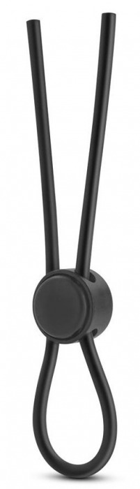 Черное силиконовое лассо на пенис SILICONE LOOP COCK RING - Blush Novelties - в Балашихе купить с доставкой