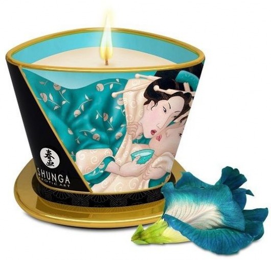 Массажная свеча Island Blossoms - 170 мл. - Shunga - купить с доставкой в Балашихе