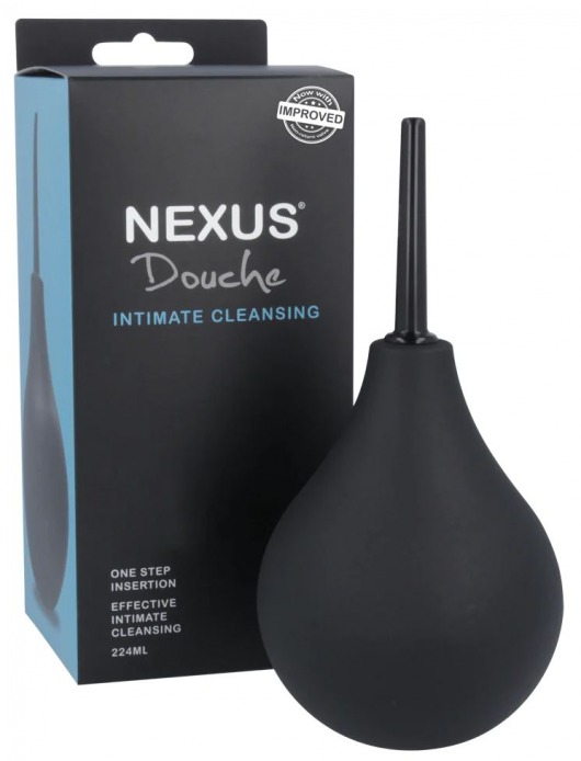 Черный анальный душ с обратным клапаном Non Return Valve Anal Douche - Nexus Range - купить с доставкой в Балашихе