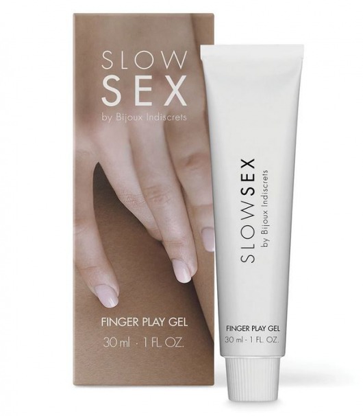 Гель для мастурбации с ароматом кокоса Slow Sex Finger Play Gel - 30 мл. - Bijoux Indiscrets - купить с доставкой в Балашихе