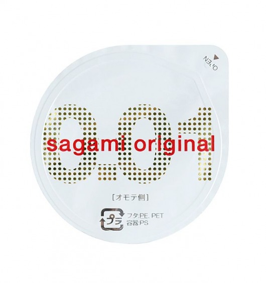 Супертонкий презерватив Sagami Original 0.01 - 1 шт. - Sagami - купить с доставкой в Балашихе