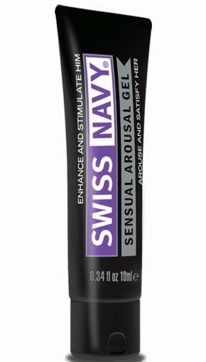 Возбуждающий гель-лубрикант на водной основе Sensual Arousal Lubricant - 10 мл. - Swiss navy - купить с доставкой в Балашихе