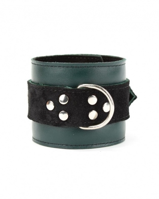 Изумрудные наручники Ladys Arsenal на карабинах - БДСМ Арсенал - купить с доставкой в Балашихе