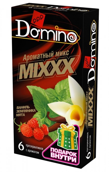 Ароматизированные презервативы DOMINO  Ароматный микс  - 6 шт. - Domino - купить с доставкой в Балашихе