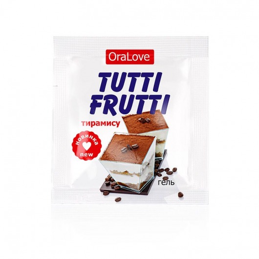Пробник гель-смазки Tutti-frutti со вкусом тирамису - 4 гр. - Биоритм - купить с доставкой в Балашихе