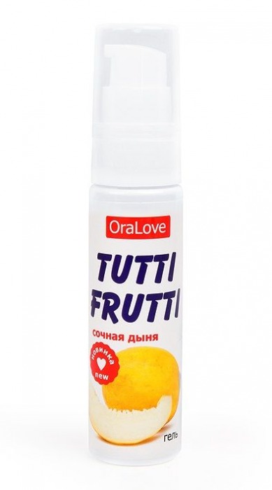 Гель-смазка Tutti-frutti со вкусом сочной дыни - 30 гр. - Биоритм - купить с доставкой в Балашихе
