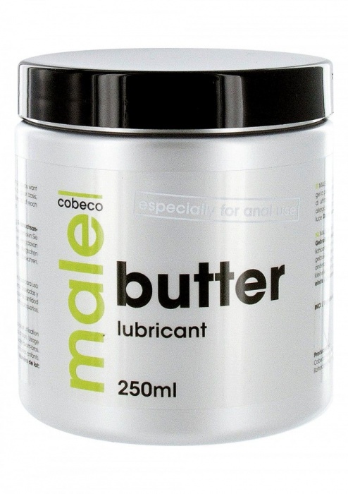 Анальный лубрикант MALE Cobeco Butter Lubricant - 250 мл. - Cobeco - купить с доставкой в Балашихе