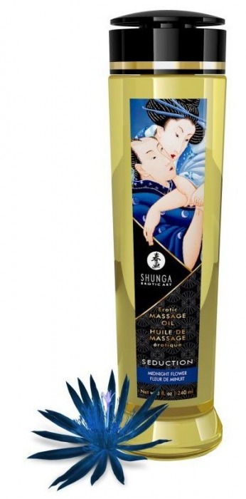 Массажное масло с ароматом ночных цветов Seduction - 240 мл. - Shunga - купить с доставкой в Балашихе