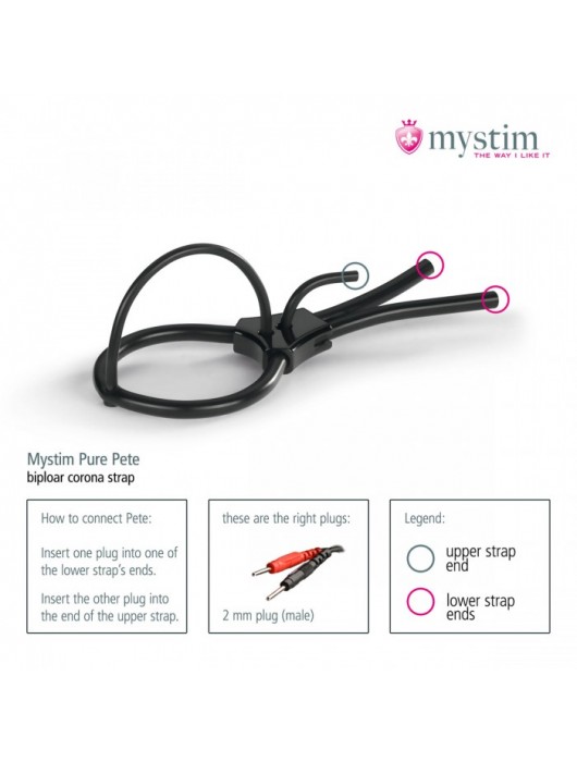 Утяжка под головку для электростимулятора Pure Pete - MyStim - купить с доставкой в Балашихе