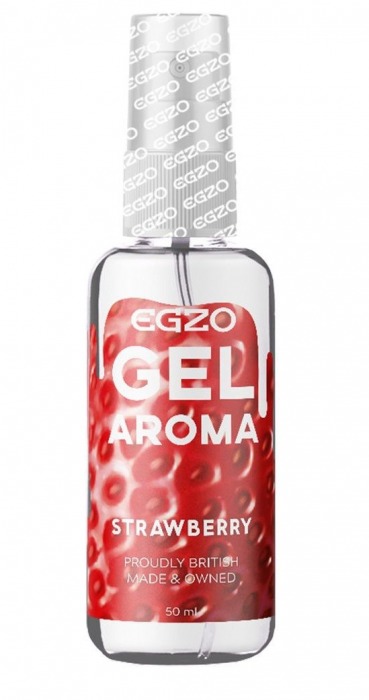 Интимный лубрикант EGZO AROMA с ароматом клубники - 50 мл. - EGZO - купить с доставкой в Балашихе