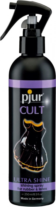 Спрей для ухода за одеждой из латекса pjur CULT Ultra Shine - 250 мл. - Pjur - купить с доставкой в Балашихе