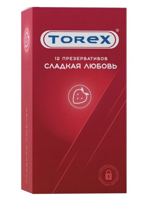 Презервативы Torex  Сладкая любовь  с ароматом клубники - 12 шт. - Torex - купить с доставкой в Балашихе