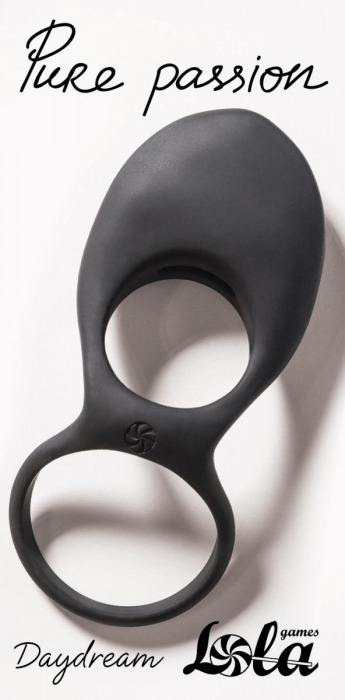 Черное эрекционное виброкольцо Daydream - Lola Games - в Балашихе купить с доставкой