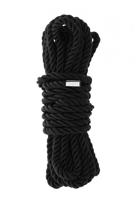 Черная веревка для шибари DELUXE BONDAGE ROPE - 5 м. - Dream Toys - купить с доставкой в Балашихе