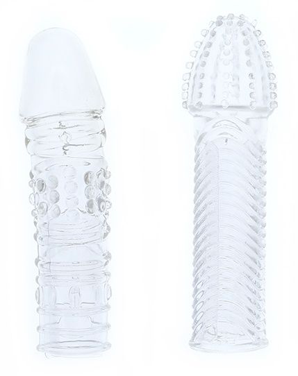 Комплект из 2 прозрачных насадок на пенис PENIS EXTENDER PACK - Dream Toys - в Балашихе купить с доставкой