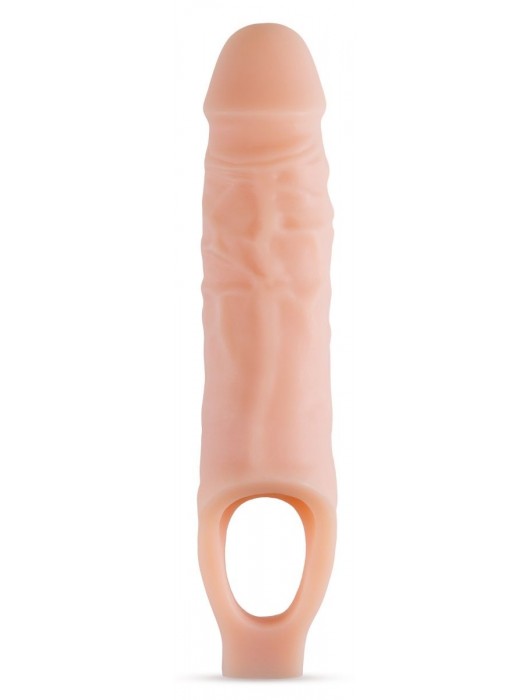 Телесный реалистичный фаллоудлинитель 9 Inch Silicone Cock Sheath Penis Extender - 22,86 см. - Blush Novelties - в Балашихе купить с доставкой