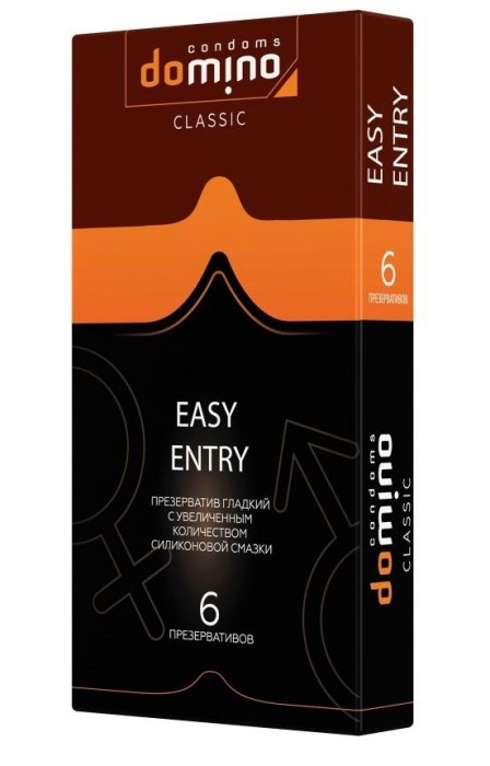 Презервативы с увеличенным количеством смазки DOMINO Easy Entry - 6 шт. - Domino - купить с доставкой в Балашихе