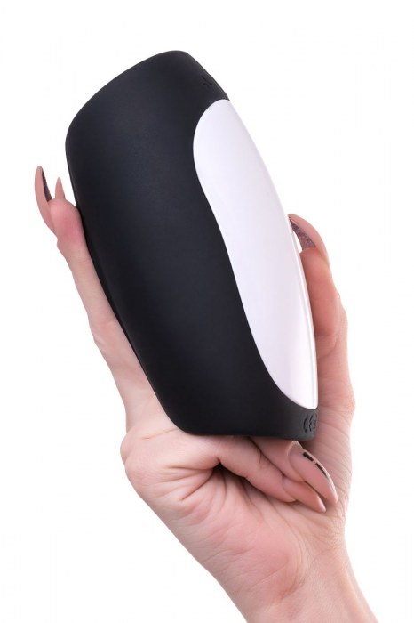 Черно-белый перезаряжаемый мастурбатор Erotist Hailstorm - Erotist Adult Toys - в Балашихе купить с доставкой