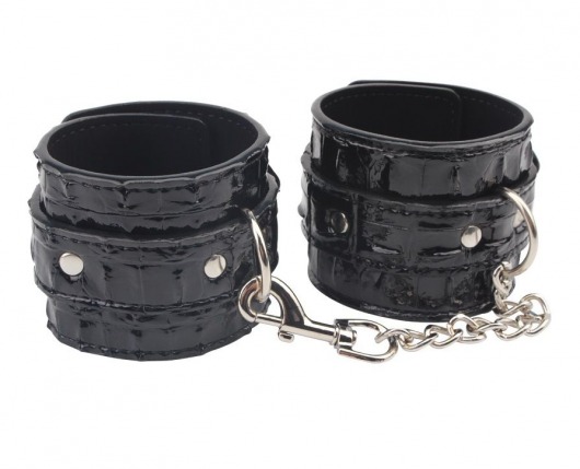 Черные наручники Surrender Wrist Restraints - Chisa - купить с доставкой в Балашихе