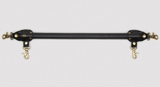 Черная распорка для ног Bound to You Faux Leather Spreader Bar - 50,8 см. - Fifty Shades of Grey - купить с доставкой в Балашихе