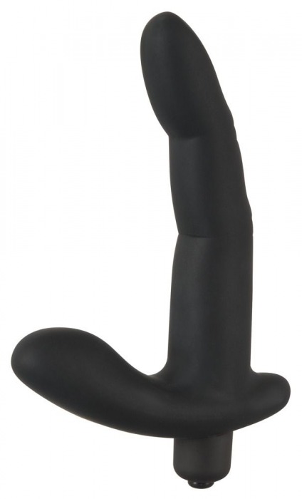 Черный вибромассажер простаты Naughty Finger Prostate Vibe - 13,8 см. - Orion - в Балашихе купить с доставкой