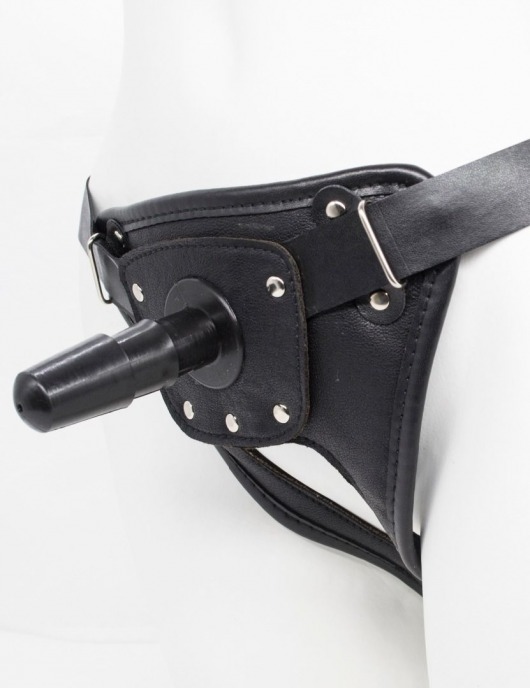 Черный пояс для насадок CLASS STRAP Restyling - LOVETOY (А-Полимер) - купить с доставкой в Балашихе