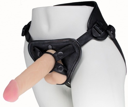 Пояс харнесс BEST UNI strap с 2 насадками - 18 и 22 см. - LOVETOY (А-Полимер) - купить с доставкой в Балашихе