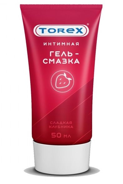 Смазка на водной основе TOREX  Сладкая клубника  - 50 мл. - Torex - купить с доставкой в Балашихе