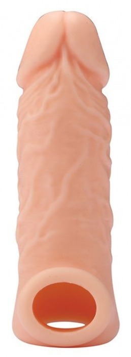 Телесная насадка EXTENDER WITH BALL STRAP 5.5 - 14 см. - Dream Toys - в Балашихе купить с доставкой