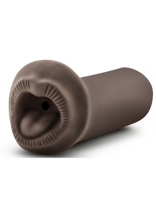 Коричневый мастурбатор-ротик Naughty Nicole - Blush Novelties - в Балашихе купить с доставкой